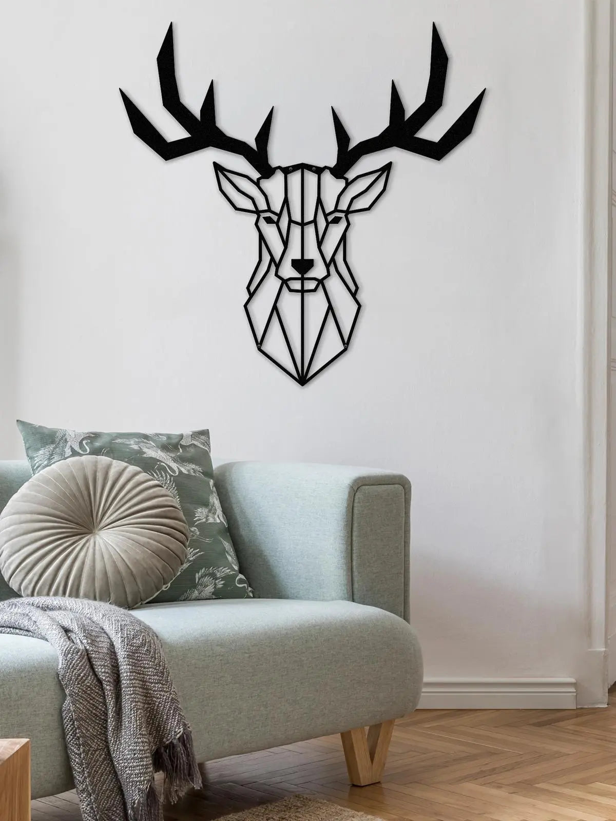 Geyik Temalı Metal Tablo - Metalium Concept